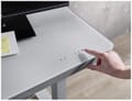 Schreibtisch elektrisch höhenverstellbar  LIFT4HOME grau mit USB