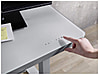 Höhenverstellbarer Schreibtisch elektrisch LIFT4HOME grau mit USB