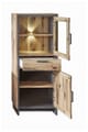 Vitrine PRATO KG04 Oldwood Alpine Lodge Dekor - mit Beleuchtung
