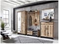 Garderobenschrank PRATO mit Spiegel 2-türig Oldwood Alpine Lodge Dekor
