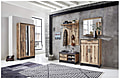 Garderobenschrank PRATO mit Spiegel 3-türig Oldwood Alpine Lodge Dekor
