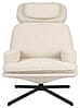 Zuiver Lounge Sessel TYLER drehbar mit angesagten Bouclé Stoff Beige