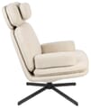 Zuiver Lounge Sessel TYLER drehbar mit angesagten Bouclé Stoff Beige