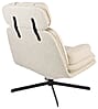 Zuiver Lounge Sessel TYLER drehbar mit angesagten Bouclé Stoff Beige