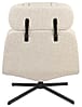 Zuiver Lounge Sessel TYLER drehbar mit angesagten Bouclé Stoff Beige