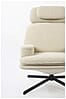 Zuiver Lounge Sessel TYLER drehbar mit angesagten Bouclé Stoff Beige