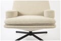 Zuiver Lounge Sessel TYLER drehbar mit angesagten Bouclé Stoff Beige