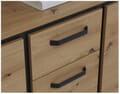 Sideboard TRONDHEIM 3-trg. 3 Schubladen Artisan / Schwarzeiche Optik