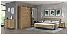 Schlafzimmer-Set TRONDHEIM Artisan Eiche / Schwarzeiche Optik, Forte