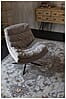Drehbarer Lounge Sessel VINCE Cordstoff Beige von DutchBone