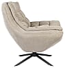 Drehbarer Lounge Sessel VINCE Cordstoff Beige von DutchBone