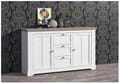 Sideboard Kommode ILOPPA 2-trg. 3 Schubladen Optik: Schneeeiche, Forte
