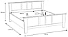 Doppelbett Bett ILOPPA 180 x 200 cm Optik: Schneeeiche, von Forte