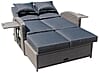 Multifunktions-Sofa Gartensofa NIZZA mit Liegefunktion und Klapptisch