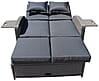 Multifunktions-Sofa Gartensofa NIZZA mit Liegefunktion und Klapptisch
