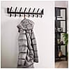 Garderobe Wandgarderobe MATT 36 2x 8 Haken Grau pulverbeschichtet 