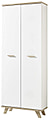 Aktenschrank Büroschrank OSLO 4054 im Scandi Style Weiß Sanremo Eiche