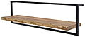 Wandregal KANT 100 cm Stahlrahmen und Akazie Massivholz mit Baumkante