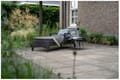 Gartenliege Sonnenliege PRATO FORTE inkl. Auflage - Anthrazit