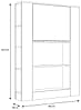 Sekretär Schreibkommode MULTI 2004 mit Klappe Sonoma Eiche Nachbildung
