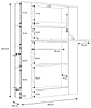 Sekretär Schreibkommode MULTI 2004 mit Klappe Sonoma Eiche Nachbildung