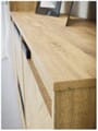 Sideboard Kommode SOLLETICO Optik: Bartex-Eiche mit Fischgrät-Design