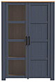 Highboard Vitrine BOHOL 2 Türen Optik: Riviera Oak / Navy Oak, Forte
