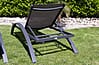 Sonnenliege Gartenliege DONNA aus Aluminium Lehne 4 Fach verstellbar