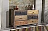 Sideboard Anrichte TARIM Schubladenkommode Mango und Akazie 135 cm