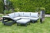 Garten Ecksofa DONNA Gartensofa Lounge Set 3tlg inkl. Polster