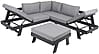 Garten Ecksofa DONNA Gartensofa Lounge Set 3tlg inkl. Polster