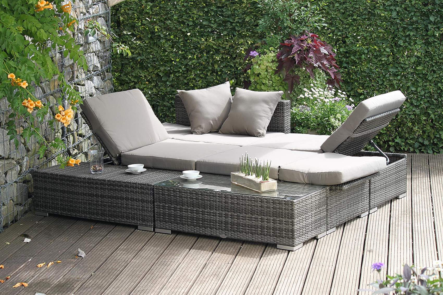 Garten Sitzgruppe Lounge Set ALCUDIA - Geniale Variable Gartengruppe | Gartenlounge-Sets
