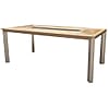 Gartentisch FLORENCE 192 cm x 100 cm Platte Non-Wood Gestell Aluminium