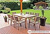 Gartentisch FLORENCE 192 cm x 100 cm Platte Non-Wood Gestell Aluminium