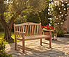 Bank Gartenbank ROMANG 2-Sitzer aus Teakholz 120 cm