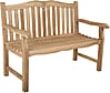 Bank Gartenbank ROMANG 2-Sitzer aus Teakholz 120 cm