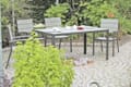 Garten Tischgruppe OLIVIA 7-tlg. Tisch 150 x 90 cm + 6 x Stapelstuhl