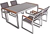 Gartenstuhl Gartensessel mit Armlehnen AVA 2er-Set Gestell Aluminium