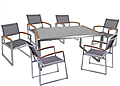 Garten Tischgruppe AVA 7-tlg. Tisch 160 x 90 cm und 6 x Stuhl AVA