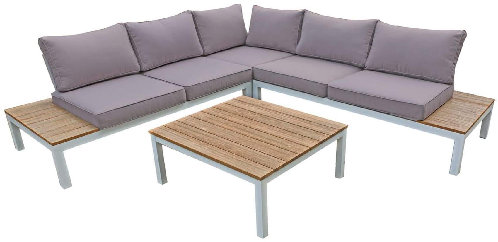 Moderne Garten Garnitur Lounge Set VALENTINA, 4tlg.