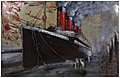 Wandbild Wanddekoration 3D Metallbild Schiff 120 x 80 cm