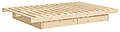 Futonbett KANSO mit Schubladen Massivholzbett in 3 Größen, von Karup