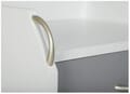 Rollcontainer PRINTI mit 4 Schubladen Grau / Weiß