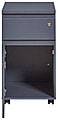 Rollcontainer FILE GUARD Schublade Tür abschließbar Grau von Interlink