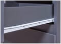 Rollcontainer FILE GUARD Schublade Tür abschließbar Grau von Interlink