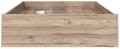Stauraumbett Bett VANKKA 140 x 190 cm Optik: Plankeneiche / Weiß Forte