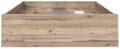 Stauraumbett Bett VANKKA 140 x 190 cm Optik: Plankeneiche / Weiß Forte