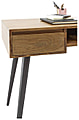 Schreibtisch SVEA mit 2 Schubladen Akazie massiv / Metall schwarz