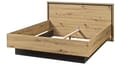 Doppelbett TRONDHEIM 160 x 200 Artisan Eiche / Schwarzeiche Optik