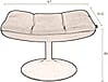 Hocker BAR VINTAGE BROWN Kunstleder von DutchBone